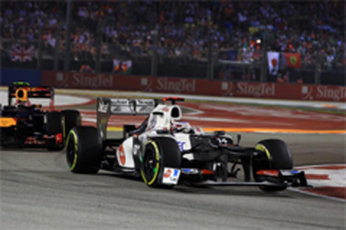 ザウバー:小林可夢偉は13位 (F1シンガポールGP)