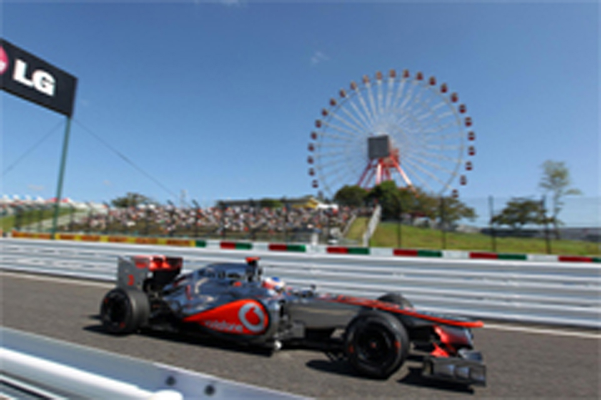 F1日本GP フリー走行1回目:ジェンソン・バトンがトップタイム