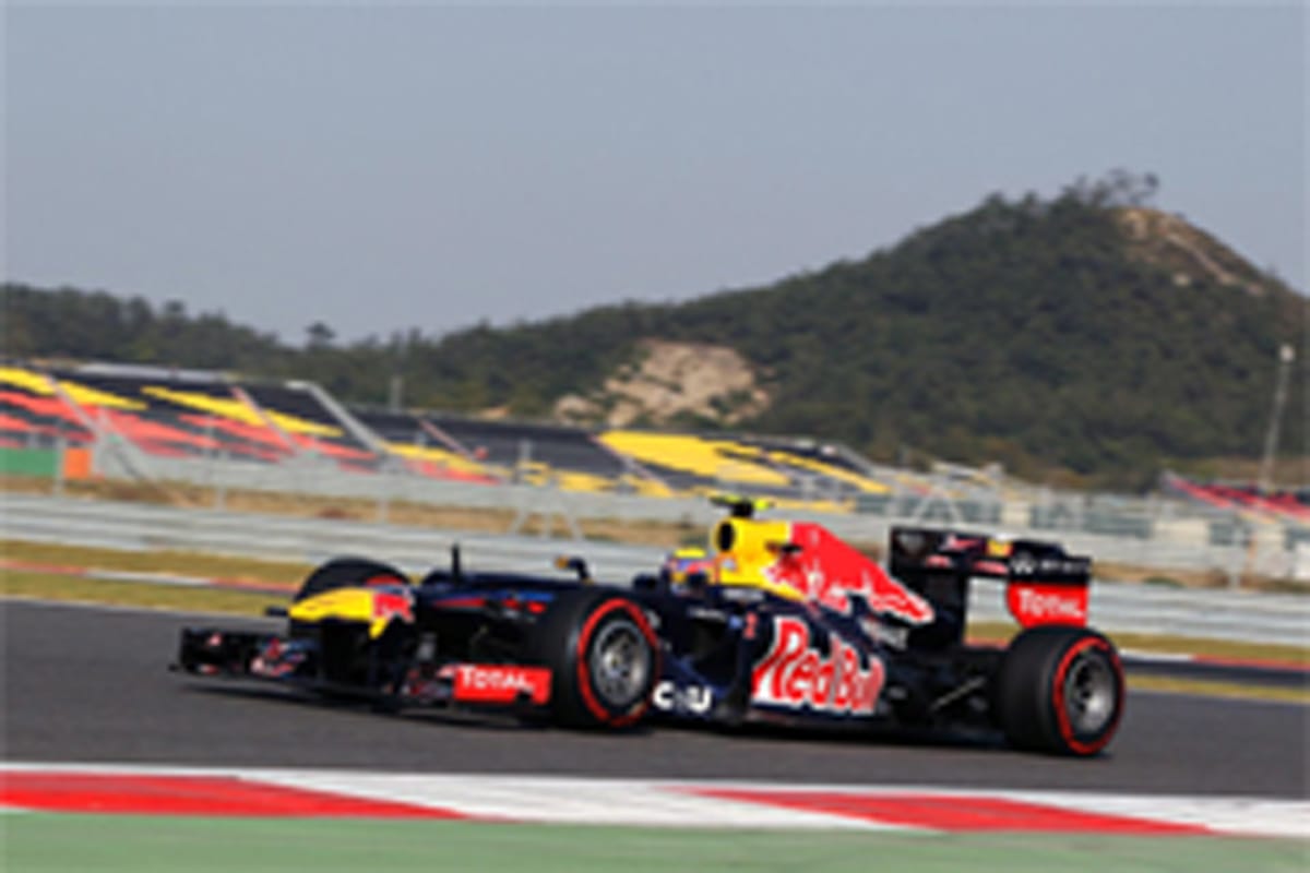 F1韓国GP 予選:マーク・ウェバーがポールポジション