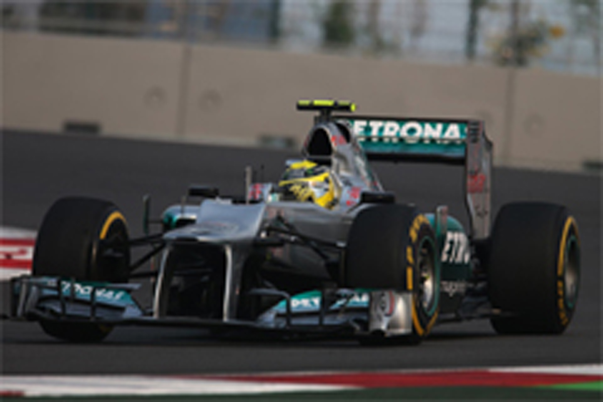 メルセデスAMG：ロズベルグ、Q3でタイヤを温存 （F1インドGP 予選）