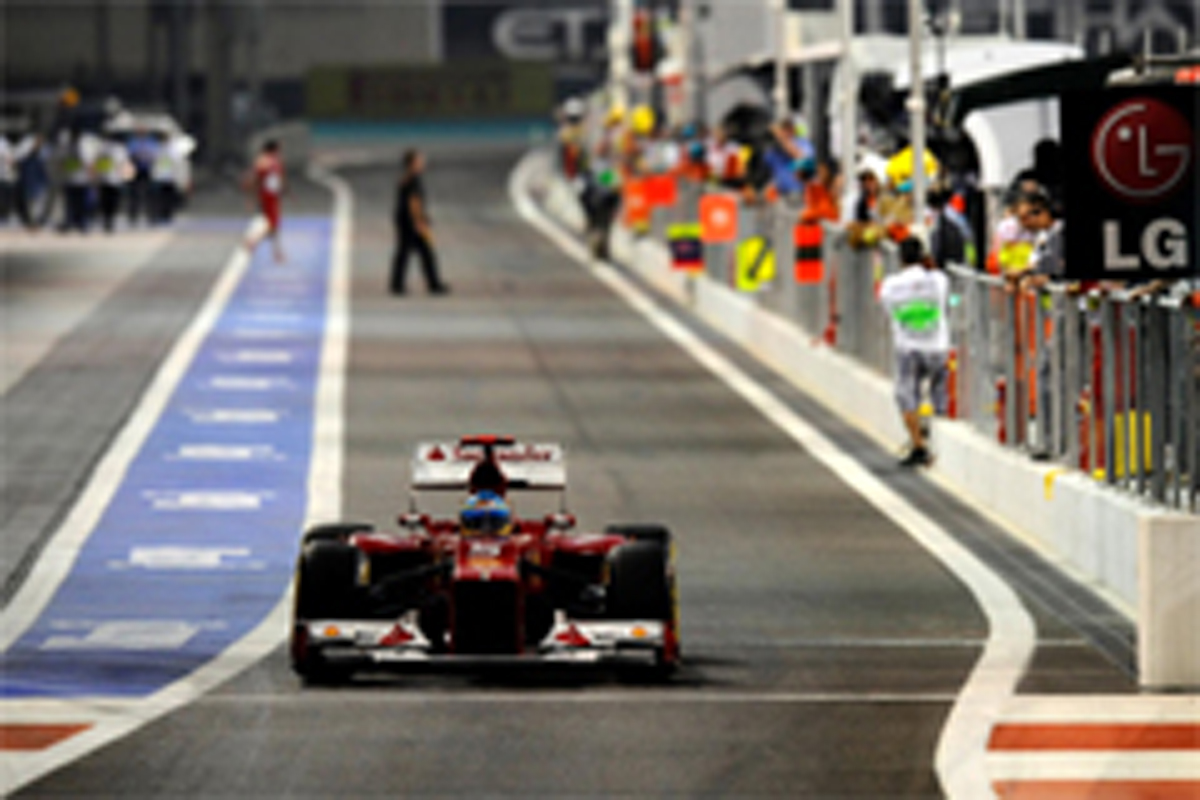 フェラーリ:アロンソ、7番グリッドで厳しい立場 (F1アブダビGP 予選)