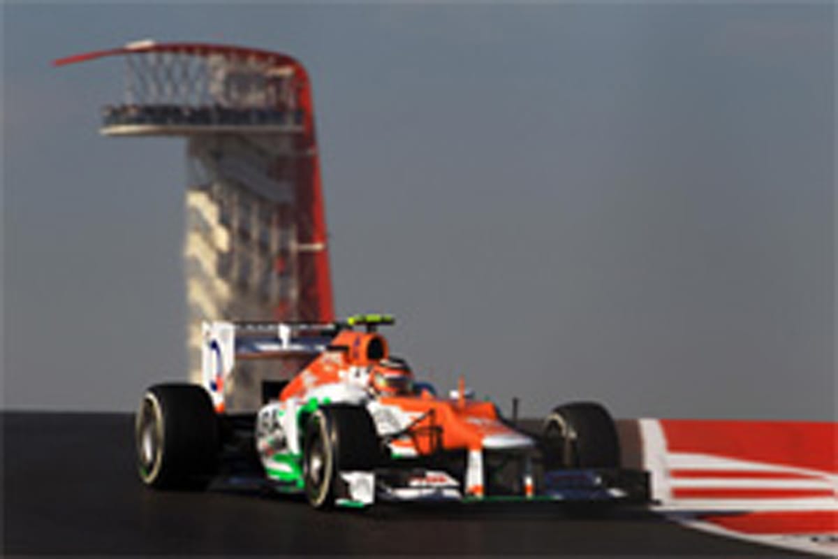 フォース・インディア:ヒュルケンベルグが8番手 (F1アメリカGP 予選)