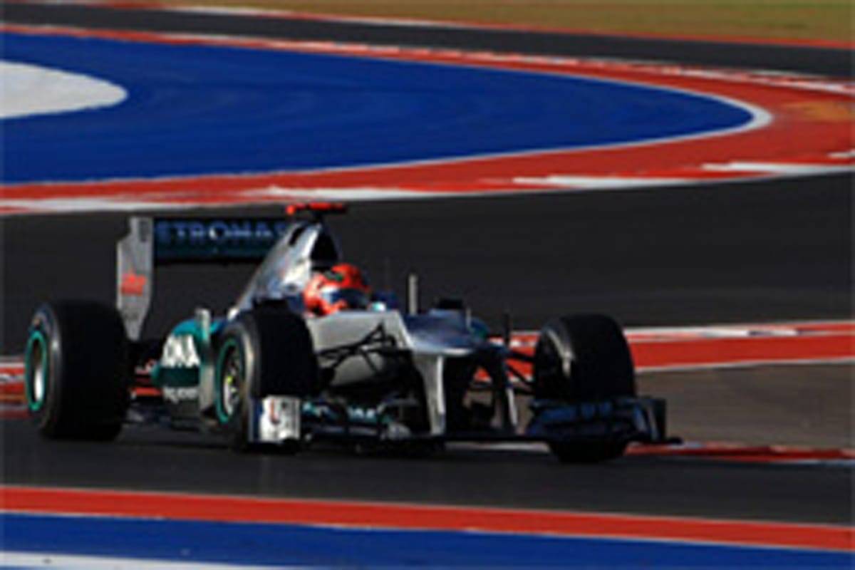 メルセデスAMG:ミハエル・シューマッハが6番手 (F1アメリカGP 予選)