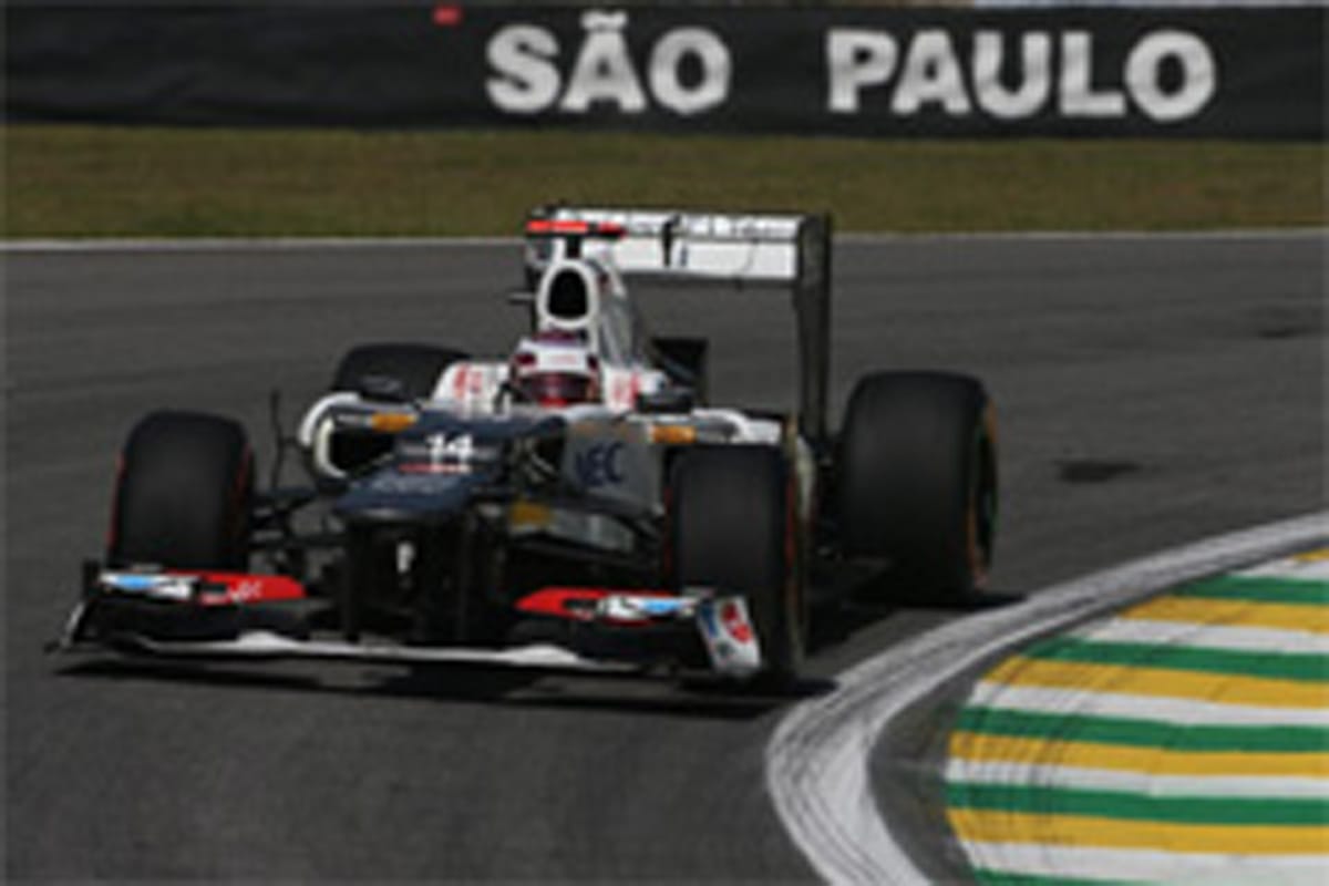 ザウバー:小林可夢偉は15番手タイム (F1ブラジルGP 初日)