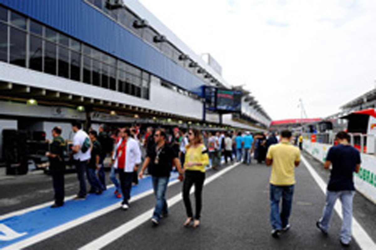 F1ブラジルGP、決勝レース直前の天気は曇り
