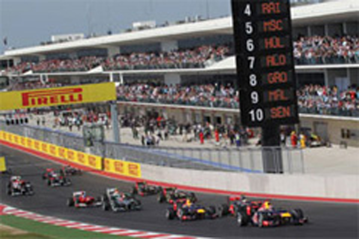 F1アメリカGP、2013年の開催日の変更を希望