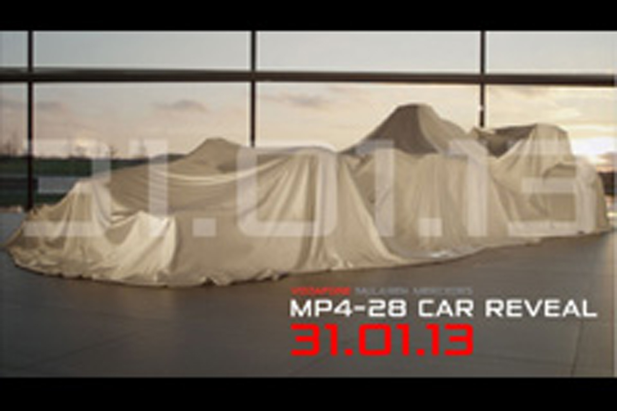 マクラーレン、MP4-28の新車発表会をライブ中継