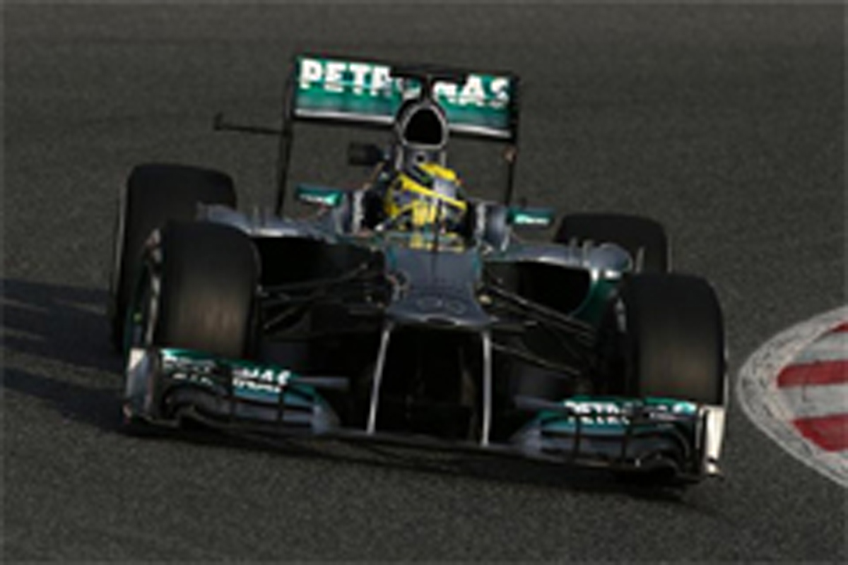 F1バルセロナテスト初日:ニコ・ロズベルグがトップタイム