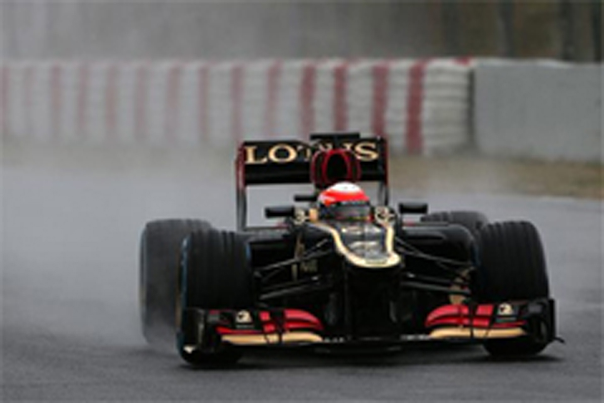 ロマン・グロージャン（ロータス）：F1バルセロナテスト初日