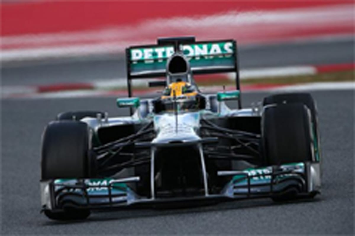 ルイス・ハミルトン(メルセデスAMG):F1バルセロナテスト初日