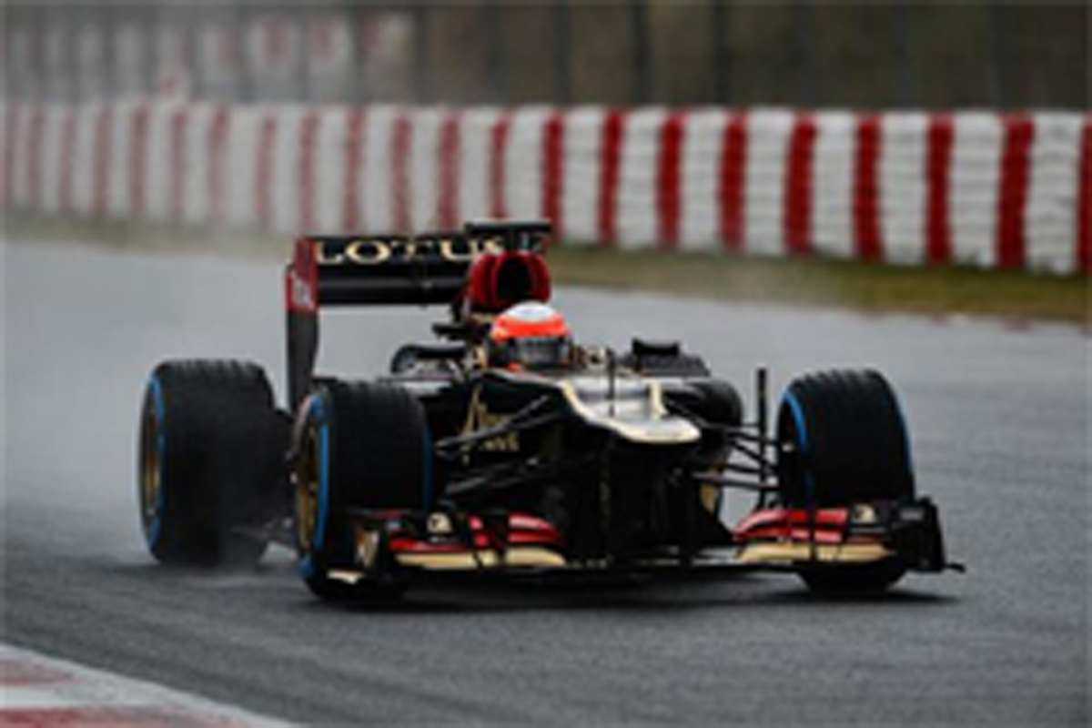 F1バルセロナテスト2日目:ロマン・グロージャンがトップタイム