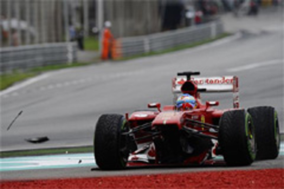 フェラーリ:アロンソ、痛恨のノーポイント (F1マレーシアGP)