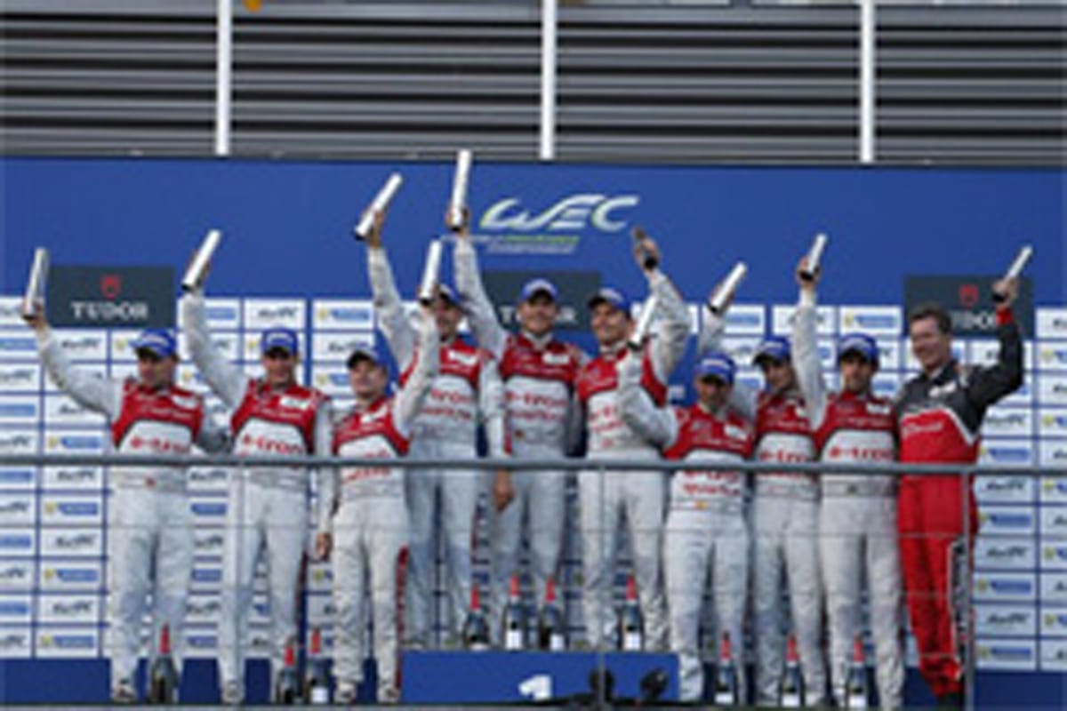 アウディ、表彰台独占でトヨタに完全勝利 （WEC第2戦）