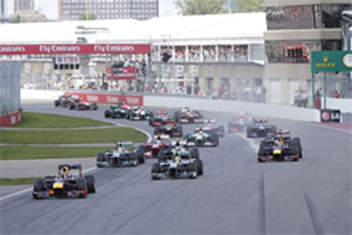F1カナダGP 結果:セバスチャン・ベッテルがポール・トゥ・ウィン