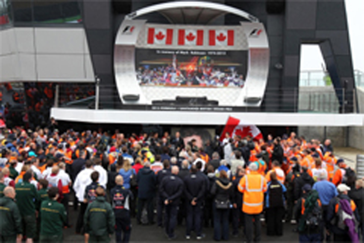 F1：カナダGPで亡くなったマーシャルに黙祷を実施