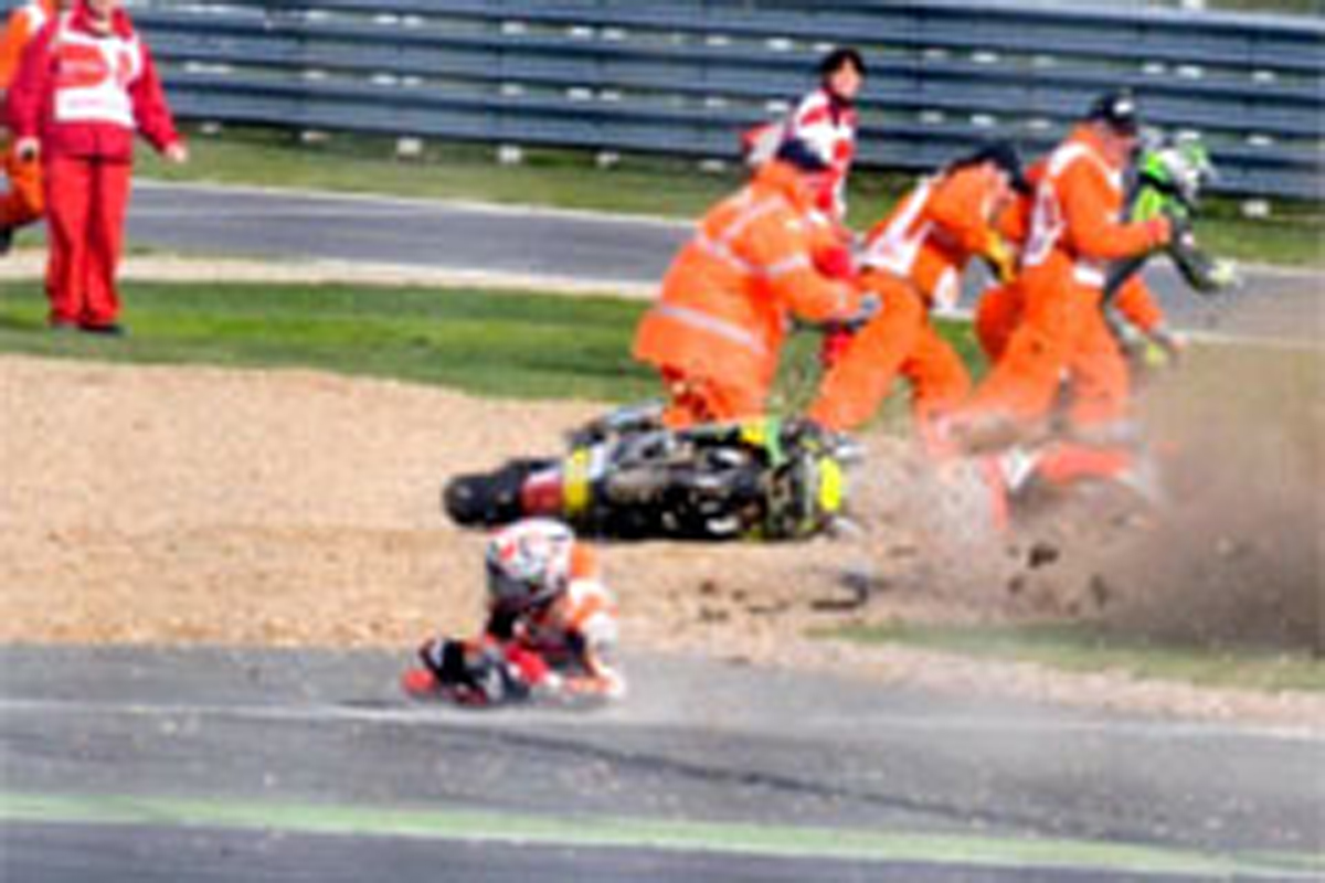 MotoGP：マルク・マルケス、転倒時の衝撃は22.55G