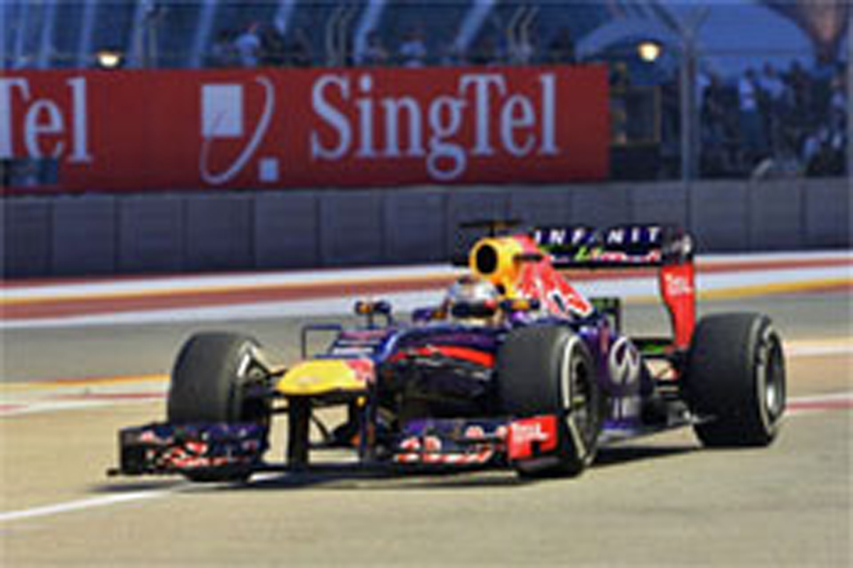 F1シンガポールGP フリー走行3回目：セバスチャン・ベッテルがトップ