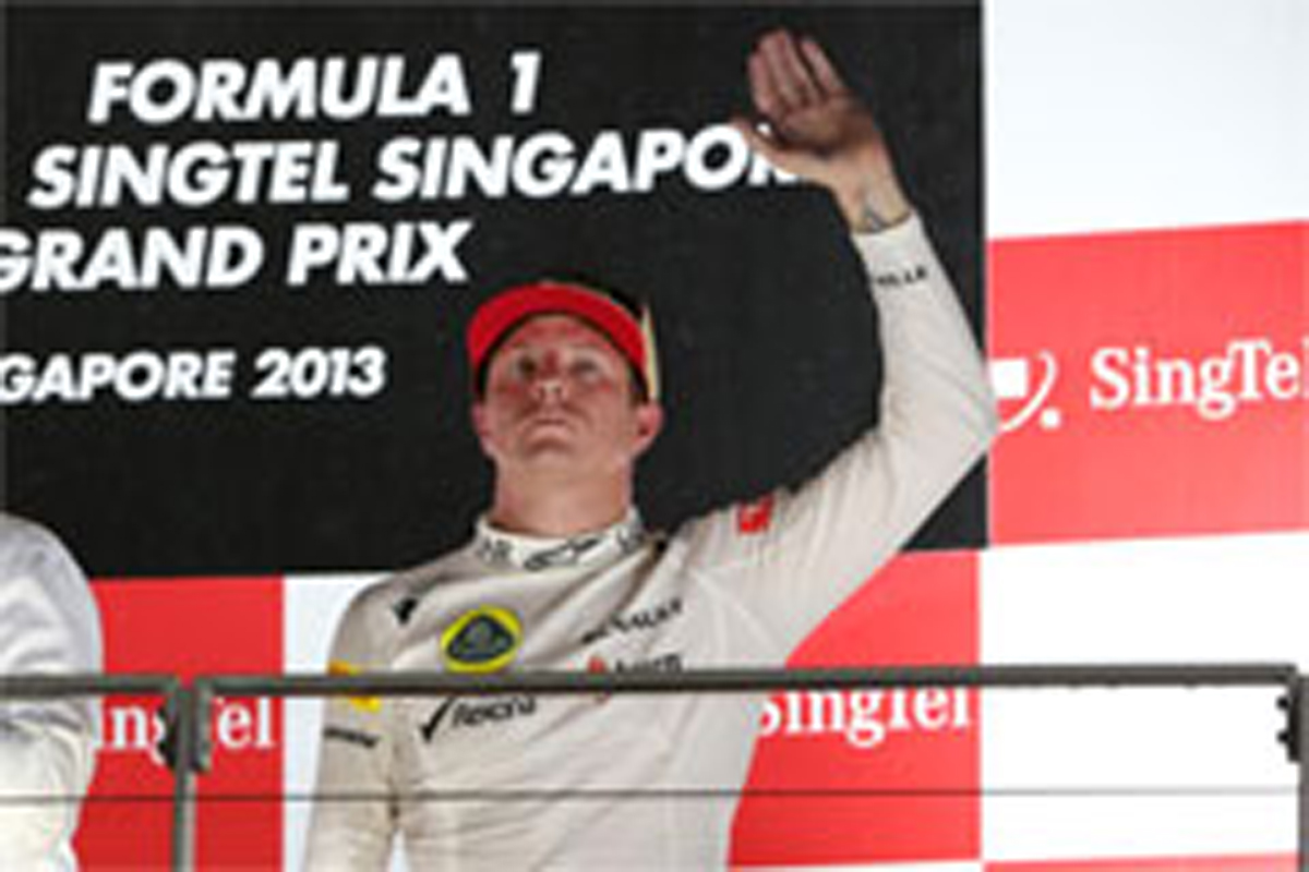 ロータス:キミ・ライコネンが3位表彰台 (F1シンガポールGP)