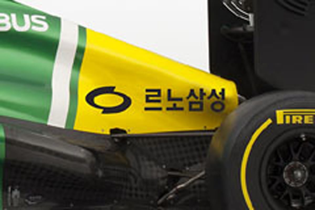 ケータハム、F1韓国GPで“ルノーサムスン”のロゴを掲載