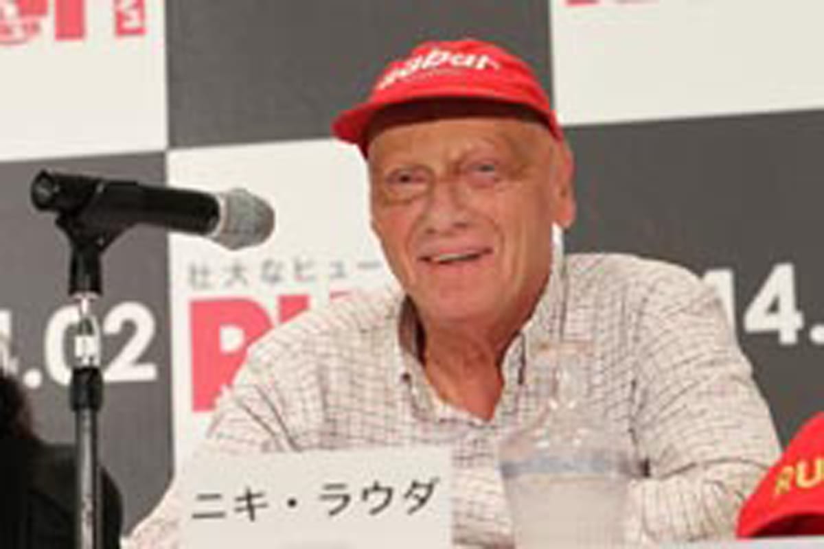 ニキ・ラウダが来日、映画『ラッシュ プライドと友情』を語る