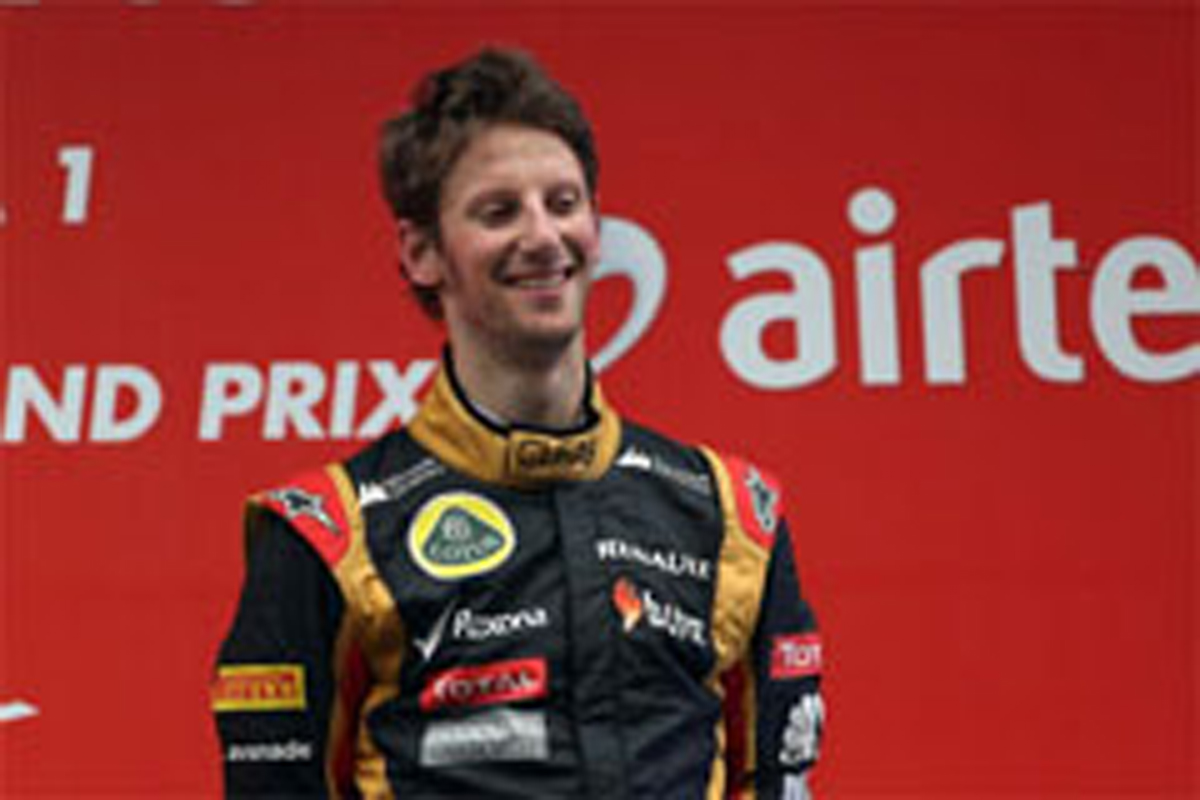 ロータス：グロージャンが17番手から3位表彰台 （F1インドGP）