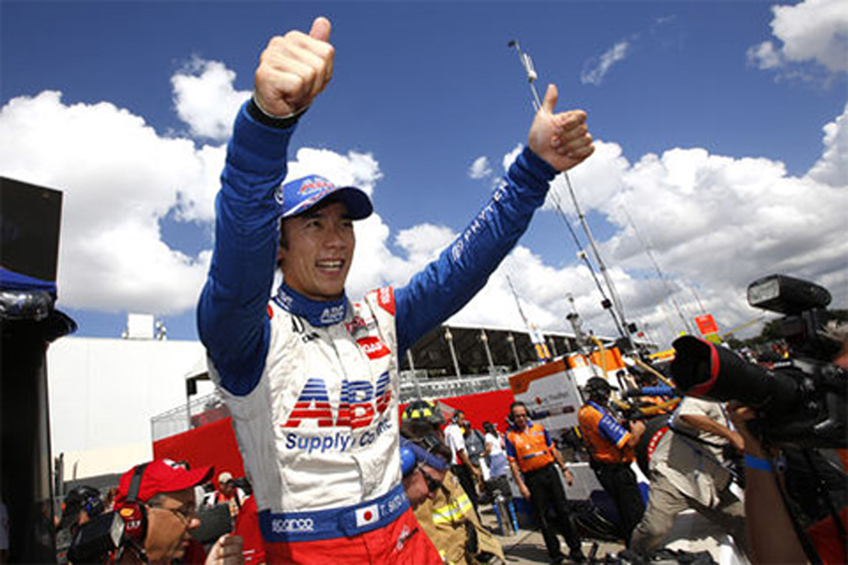 佐藤琢磨、DESCENTE SHOP TOKYOでスペシャルイベントを開催