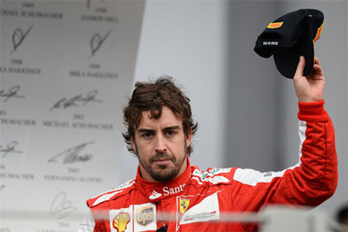 フェラーリ:フェルナンド・アロンソが3位表彰台 (F1ブラジルGP)