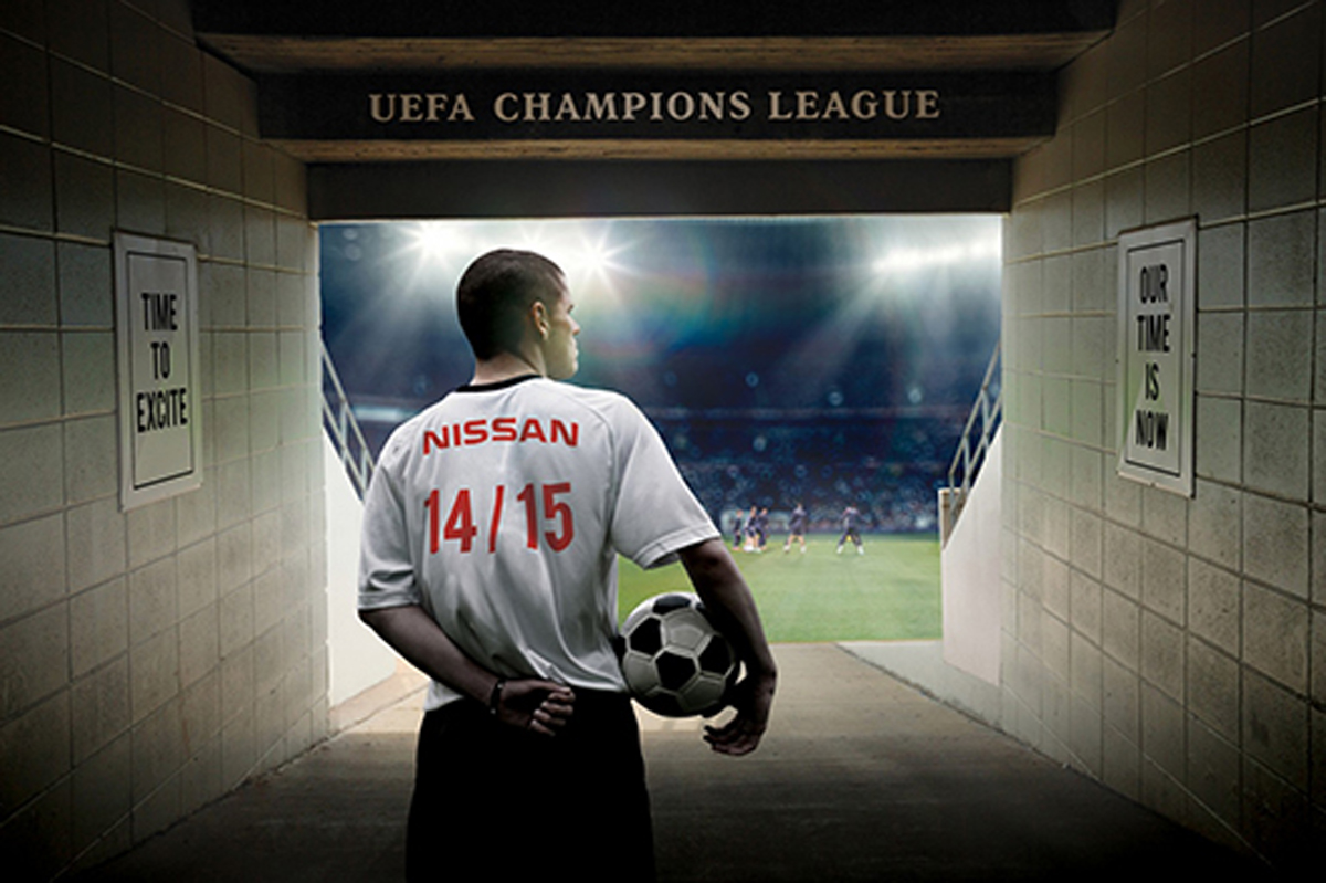日産、UEFAチャンピオンズリーグとスポンサー契約
