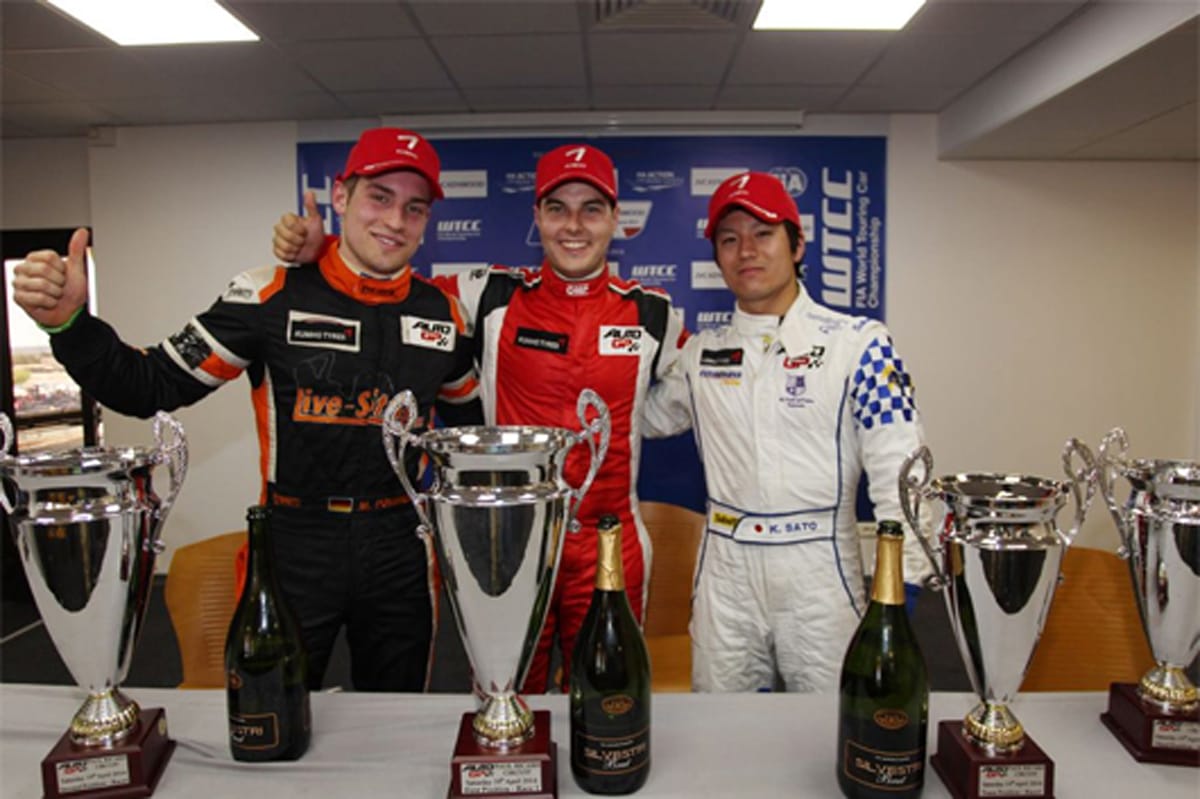 佐藤公哉、AUTO GP第2戦のレース1で3位表彰台