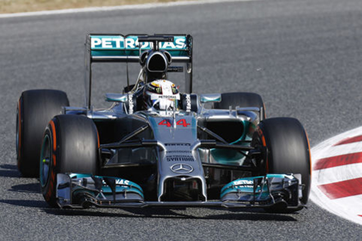 F1スペインGP フリー走行1回目:ルイス・ハミルトンがトップタイム
