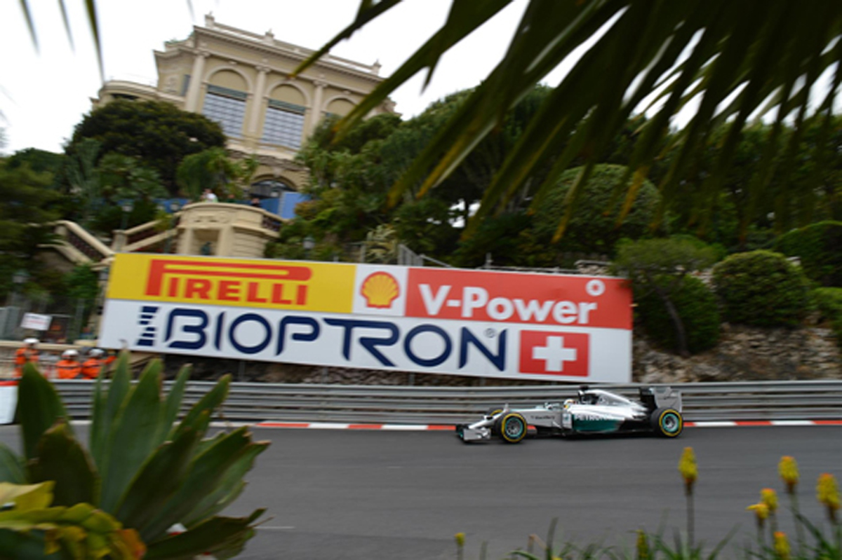 F1モナコGP フリー走行1回目:ルイス・ハミルトンがトップタイム