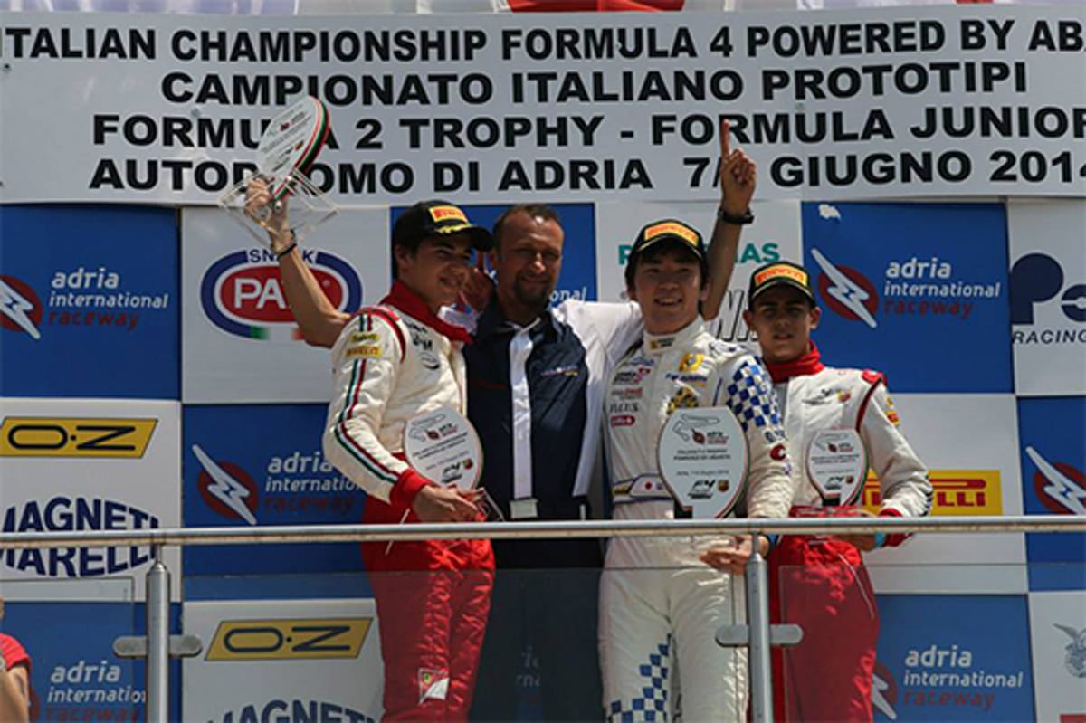 笹原右京、スポット参戦のF4開幕戦でフォーミュラーカーレース初優勝