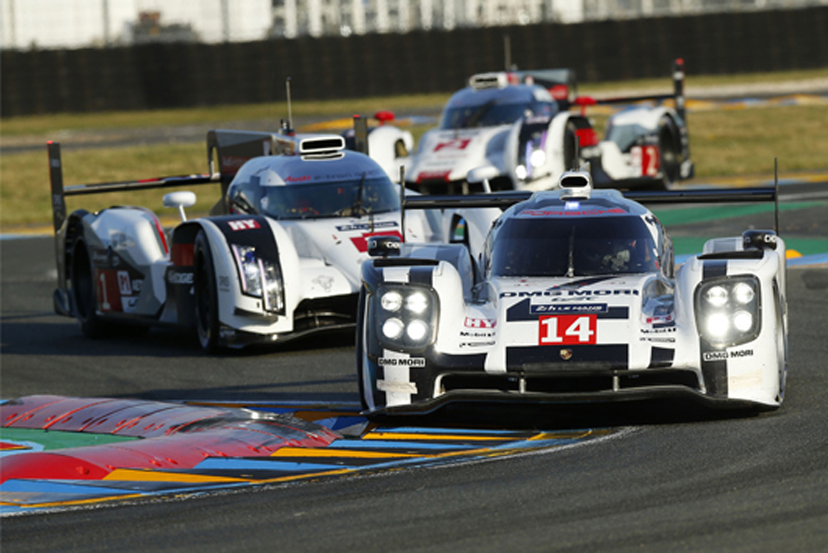 ポルシェ、919ハイブリッドがル・マンのフロントローを獲得