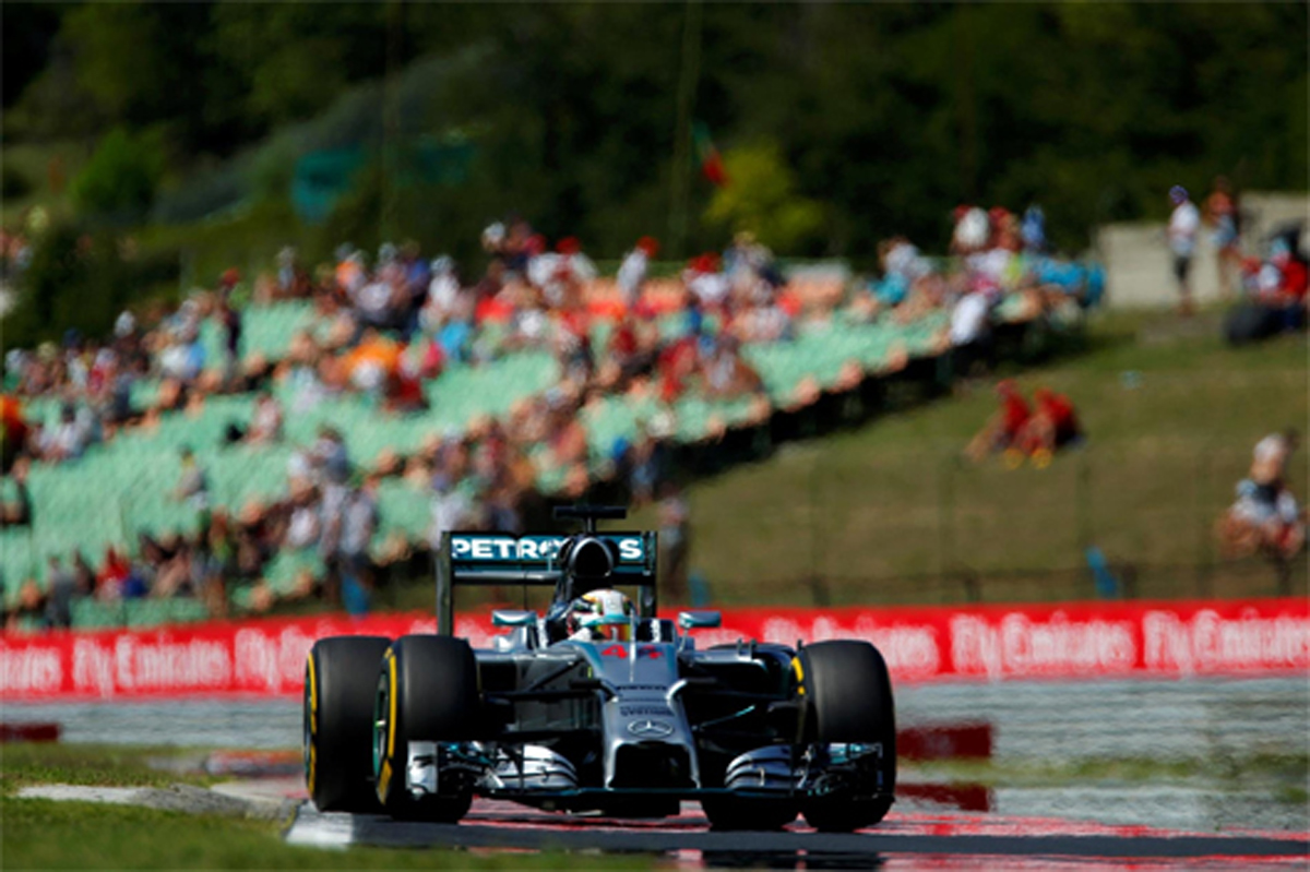 F1ハンガリーGP フリー走行3回目：ルイス・ハミルトンがトップタイム