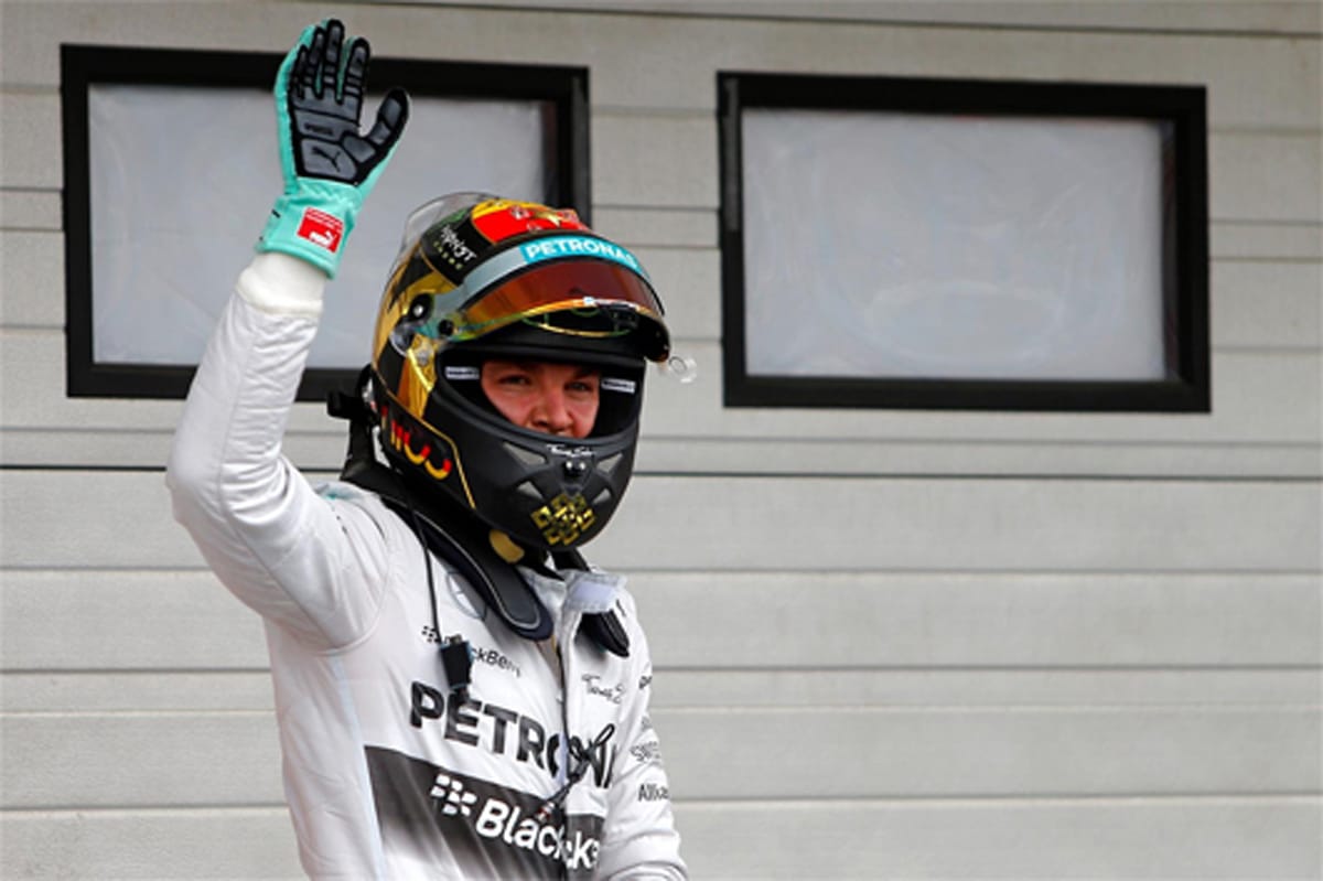 メルセデス:ロズベルグが3戦連続ポール (F1ハンガリーGP予選)