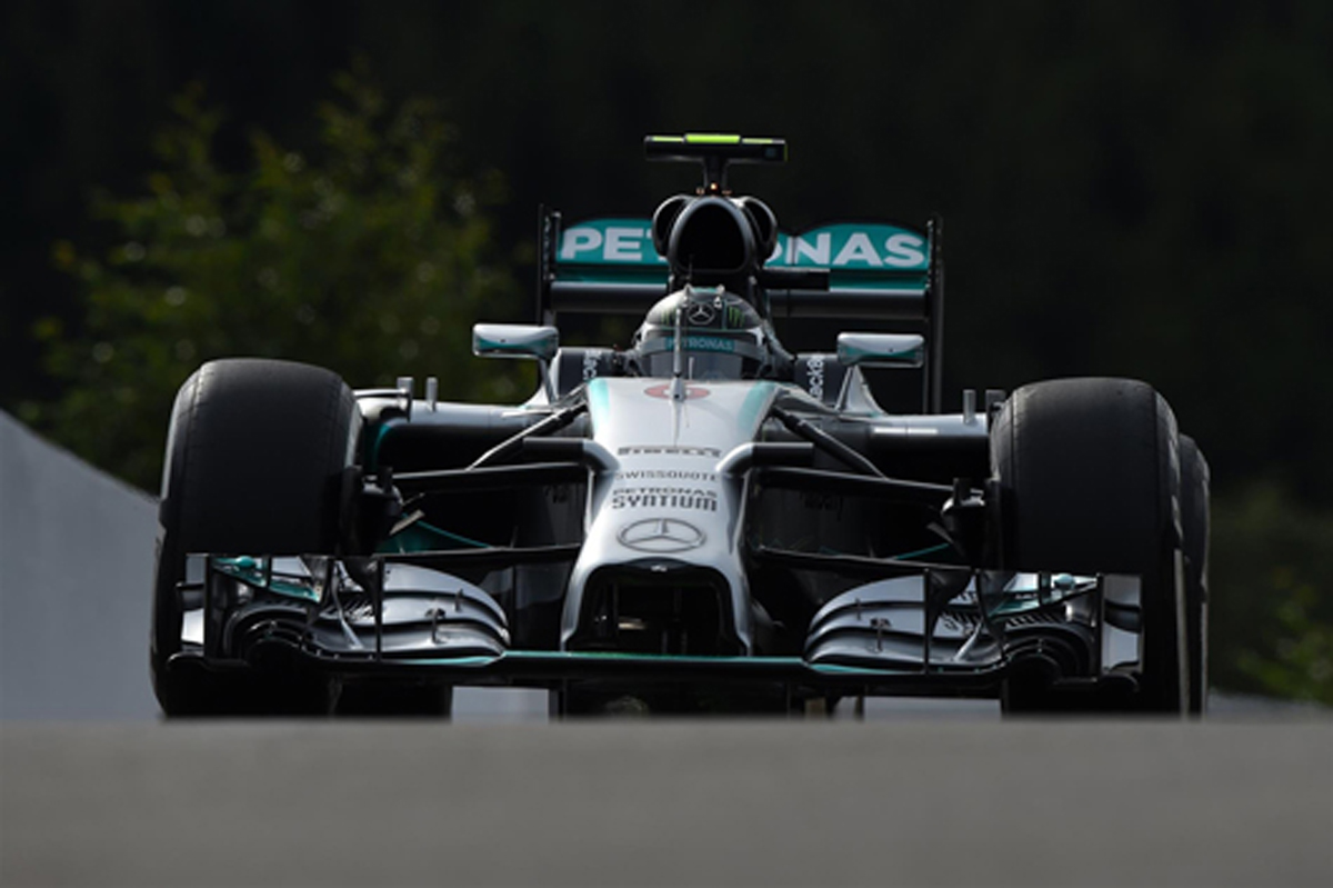 F1ベルギーGP フリー走行1回目：ニコ・ロズベルグがトップタイム