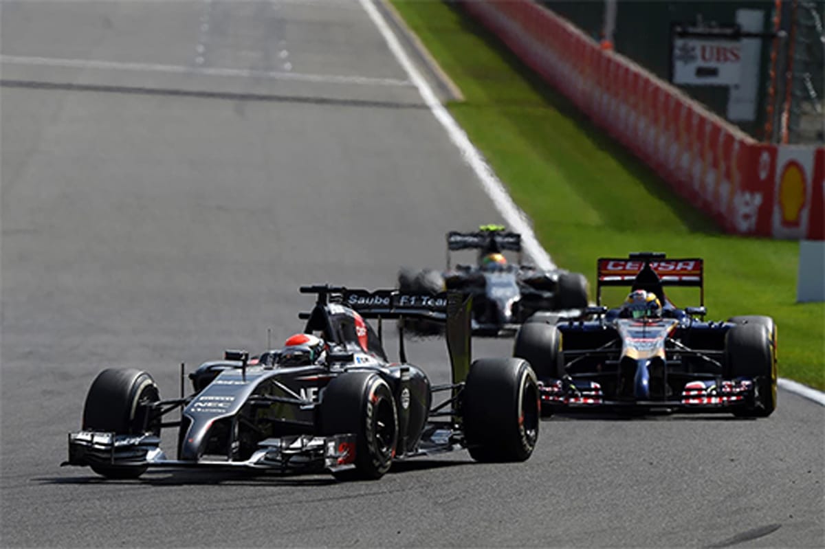 ザウバー:善戦もポイントには届かず (F1ベルギーGP)
