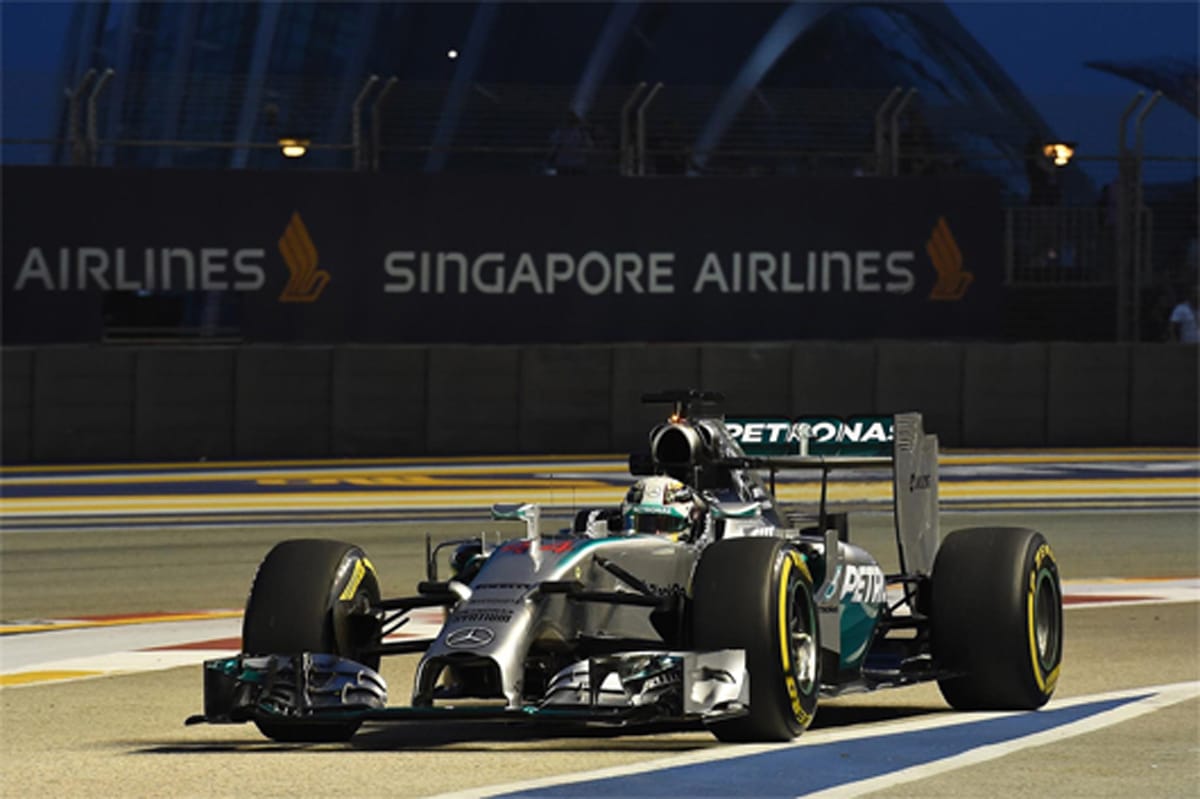F1シンガポールGP 予選:ルイス・ハミルトンがポールポジション
