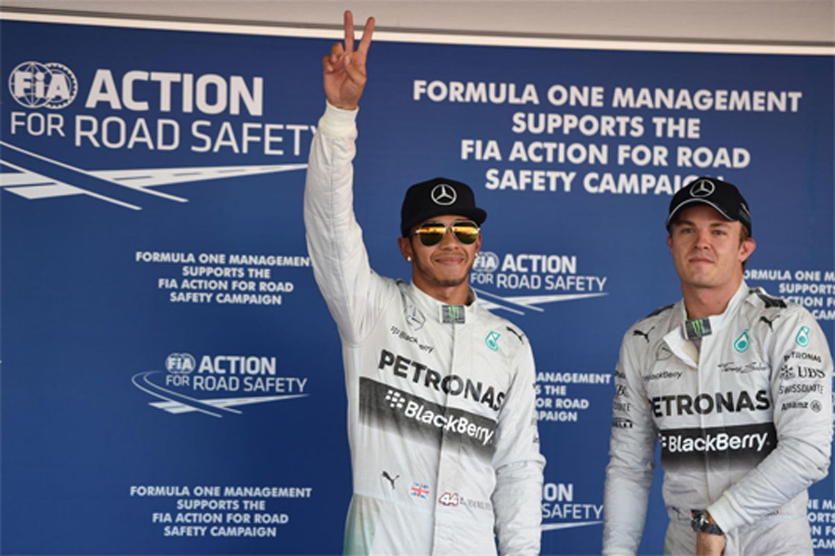 メルセデス：フロントロー独占 （F1ロシアGP予選）