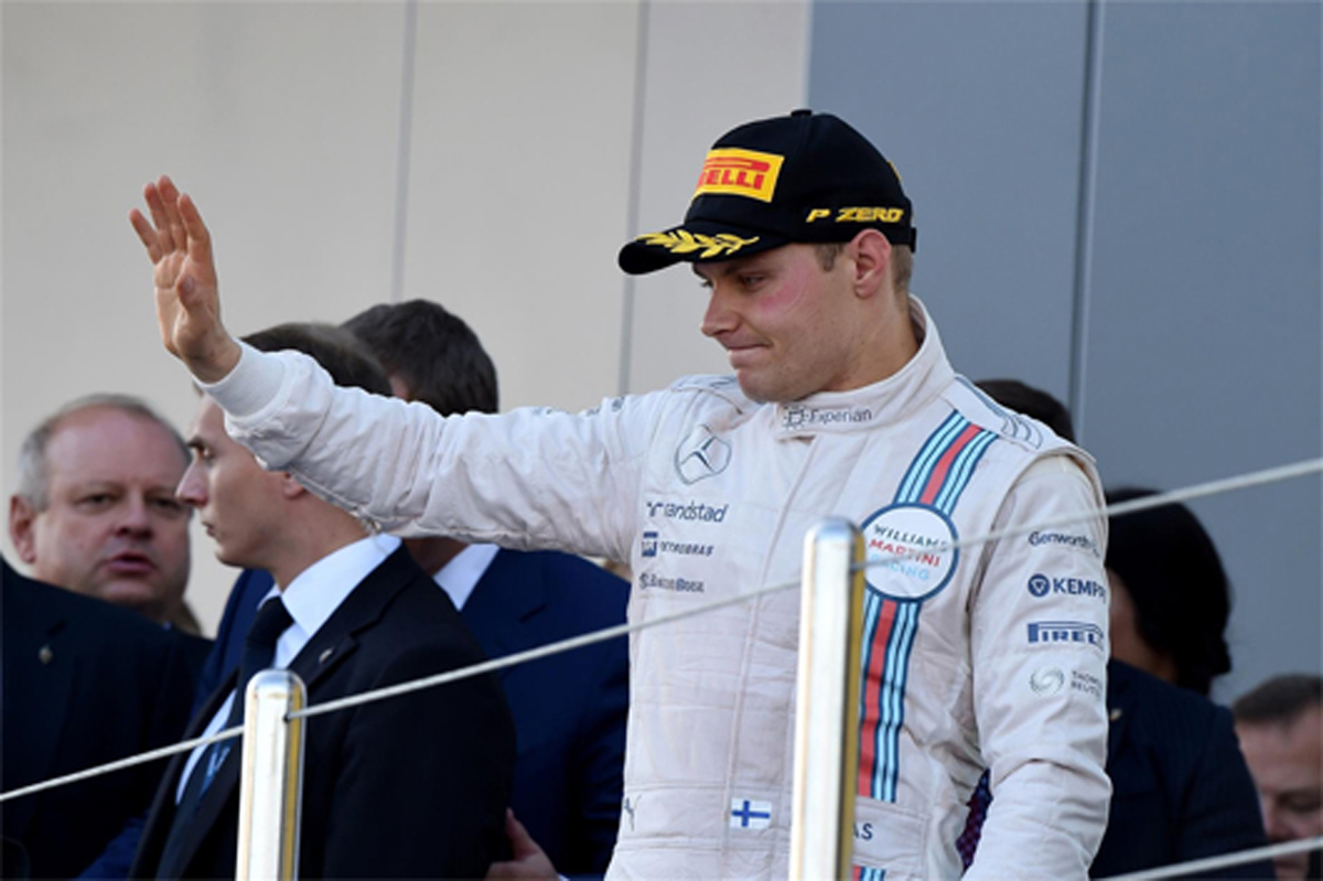 ウィリアムズ：バルテリ・ボッタスが3位表彰台 （F1ロシアGP）