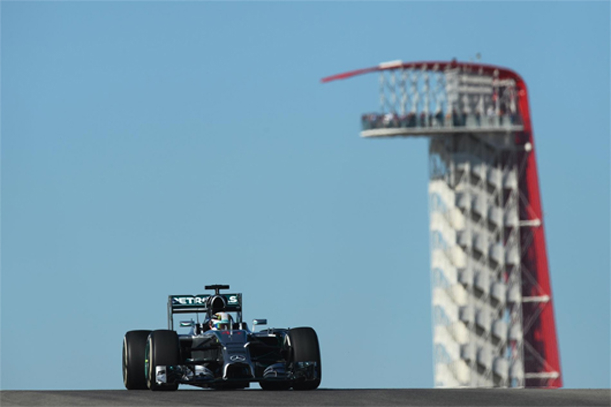 F1アメリカGP フリー走行1回目:ルイス・ハミルトンがトップタイム
