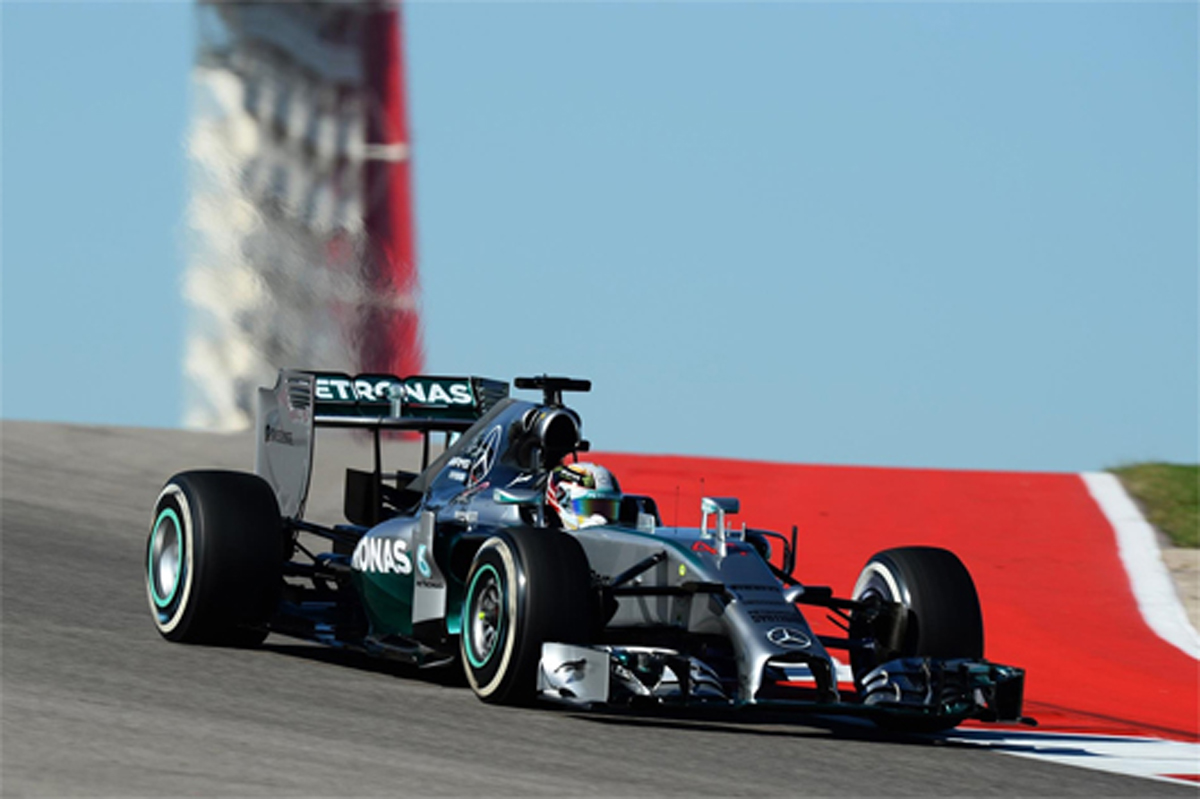 F1アメリカGP フリー走行3回目:ルイス・ハミルトンがトップタイム