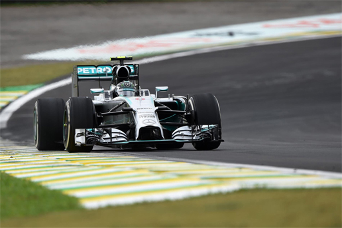 F1ブラジルGP フリー走行3回目:ニコ・ロズベルグがトップタイム