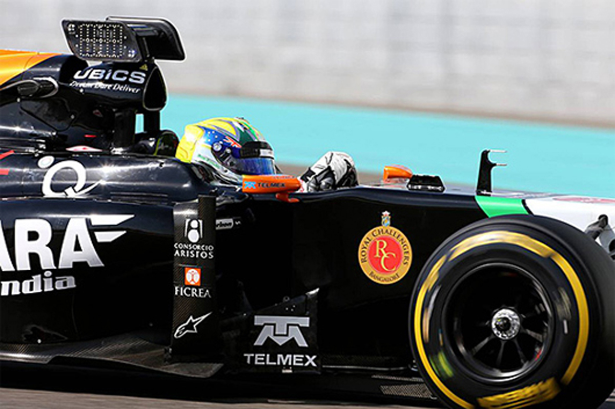 フォース・インディア、レース情報表示“インフォ・ウィング”をテスト