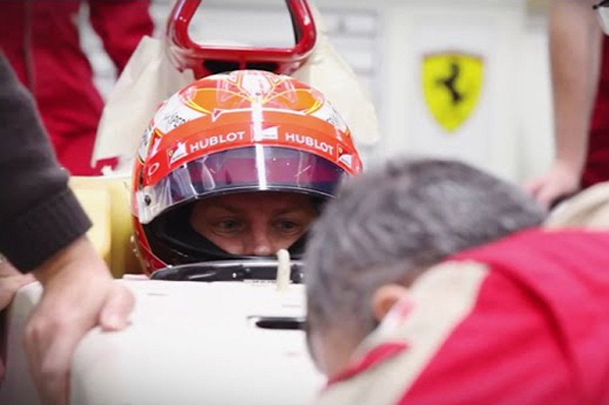 【動画】 キミ・ライコネン、フェラーリ SF15-Tでシート合わせ