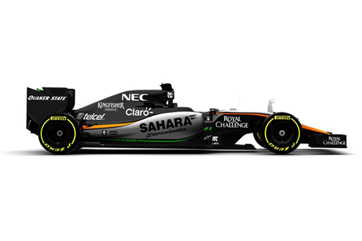 フォース・インディア VJM08、ニコ・ヒュルケンベルグが初走行を担当