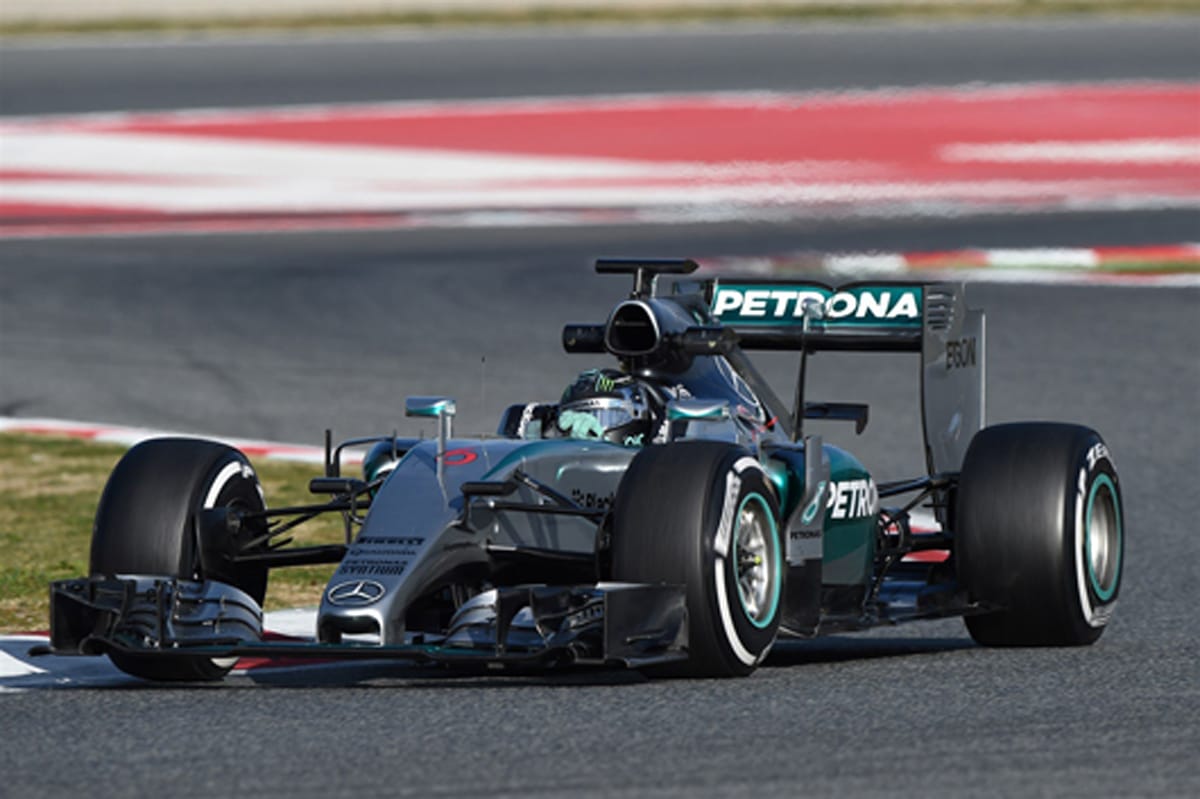 F1バルセロナテスト2日目：ニコ・ロズベルグがトップタイム