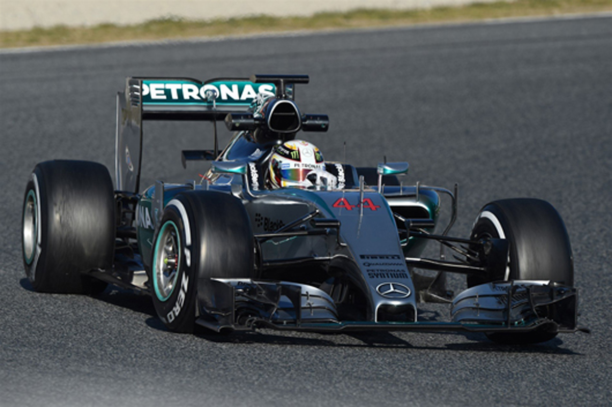 F1バルセロナテスト3日目：ルイス・ハミルトンがトップタイム