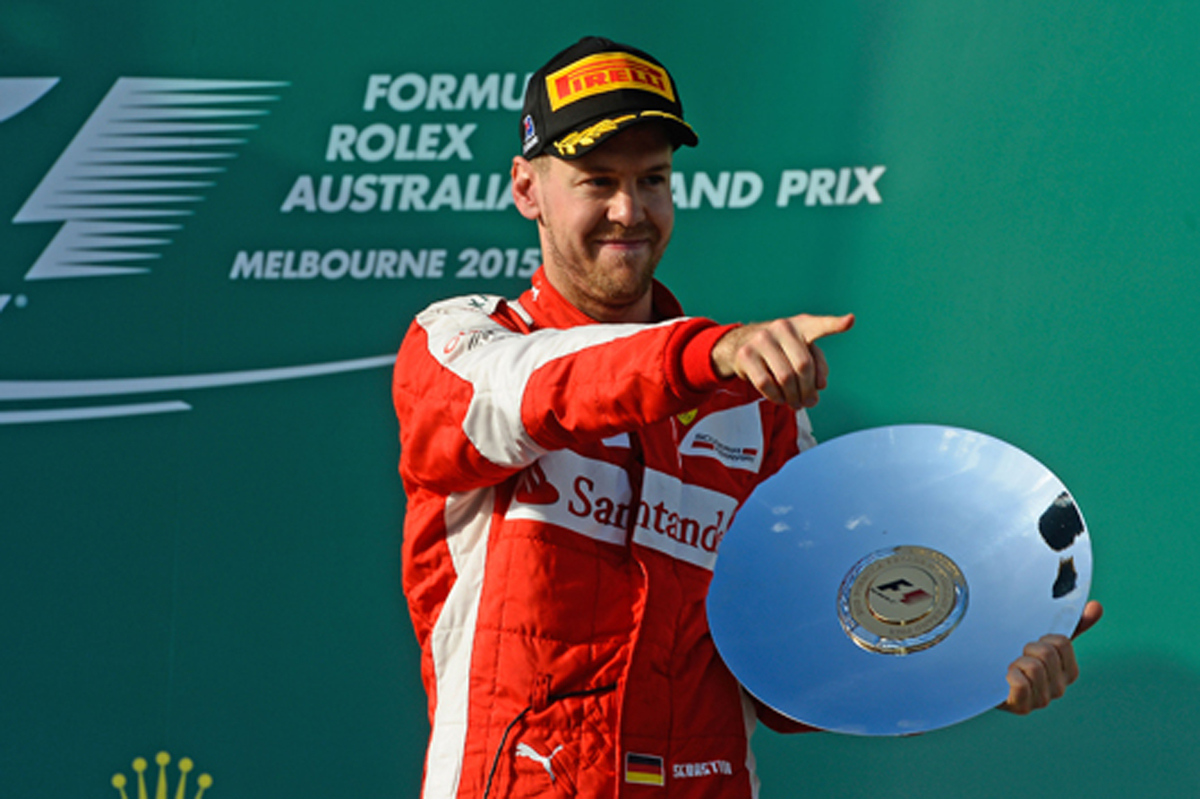 フェラーリ:セバスチャン・ベッテルが3位表彰台 / F1オーストラリアGP