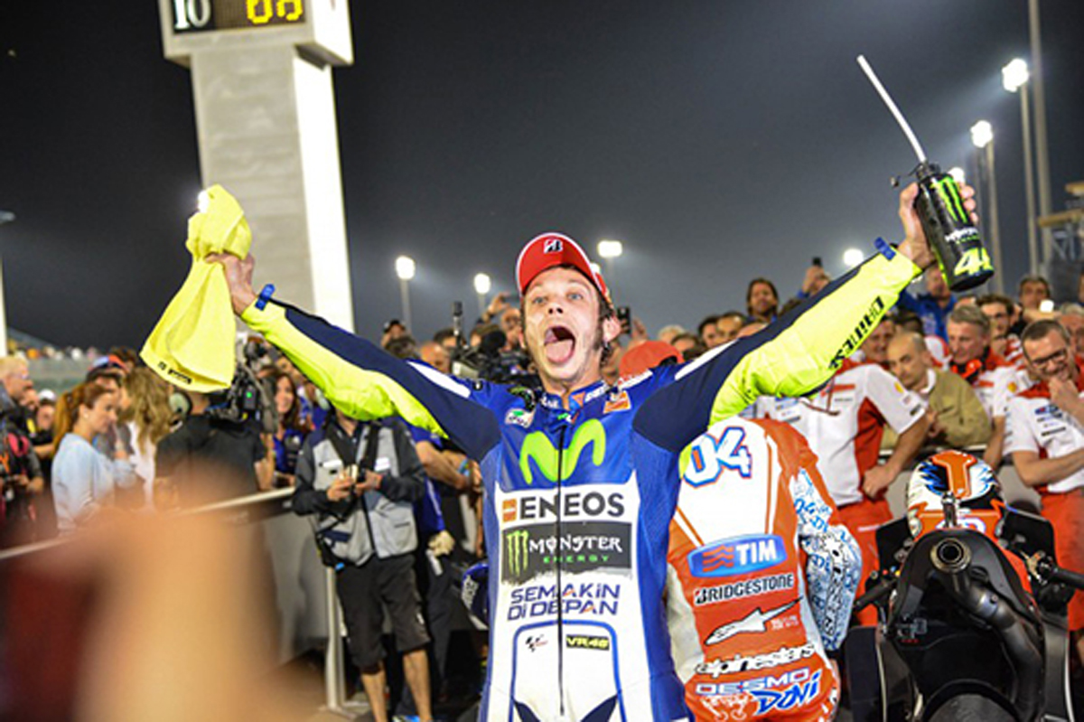MotoGP:バレンティーノ・ロッシが5年振りの開幕戦優勝
